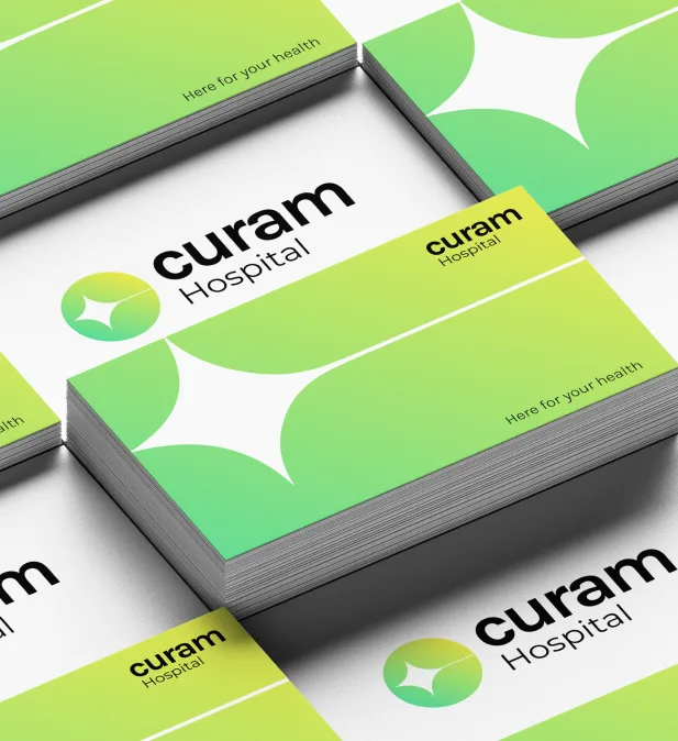 Curam Hospital business cards